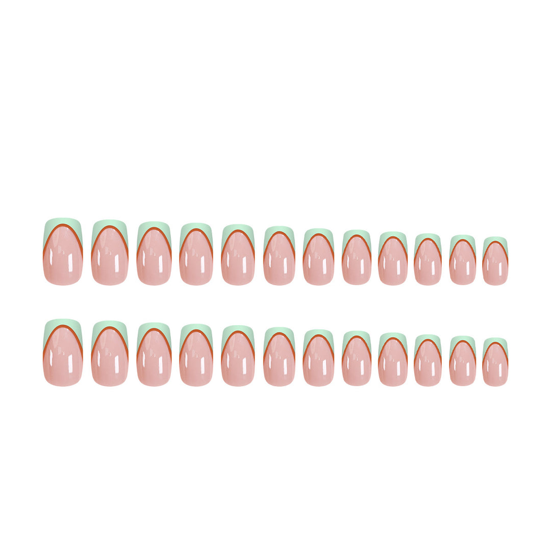Creative nail extensions with geometric design Stornfield
