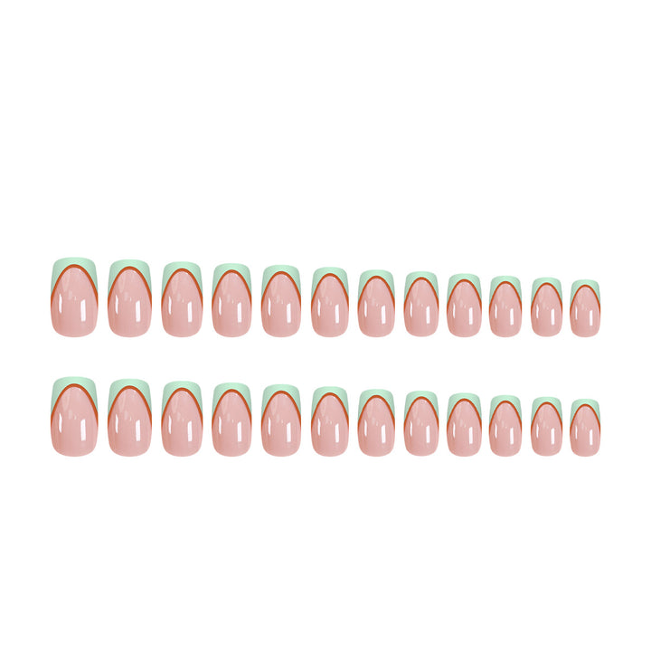 Creative nail extensions with geometric design Stornfield