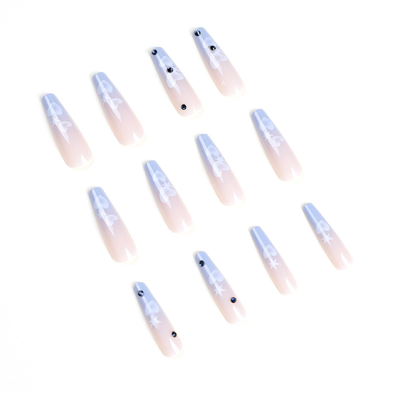 Artificial acrylic nails in modern heart design Stornfield