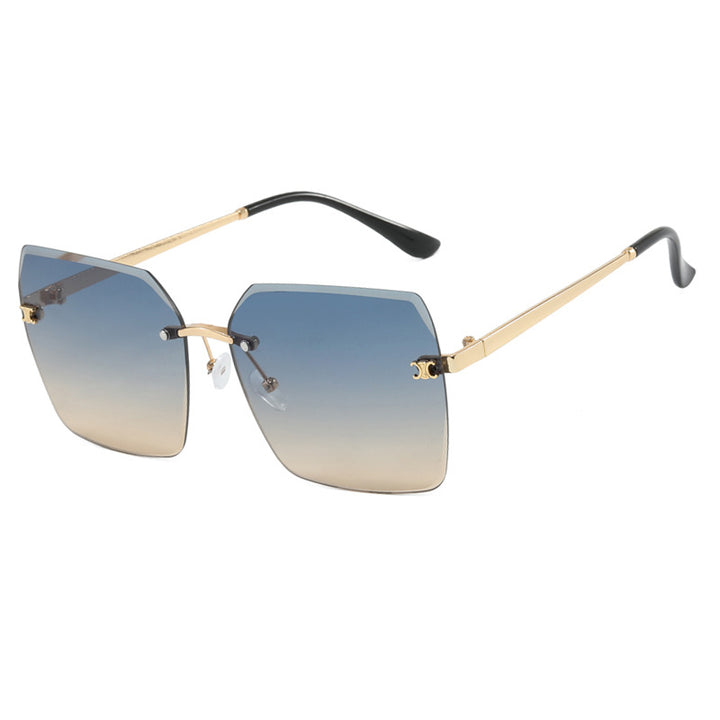 Women's square sunglasses in modern design with delicate metal frame Stornfield