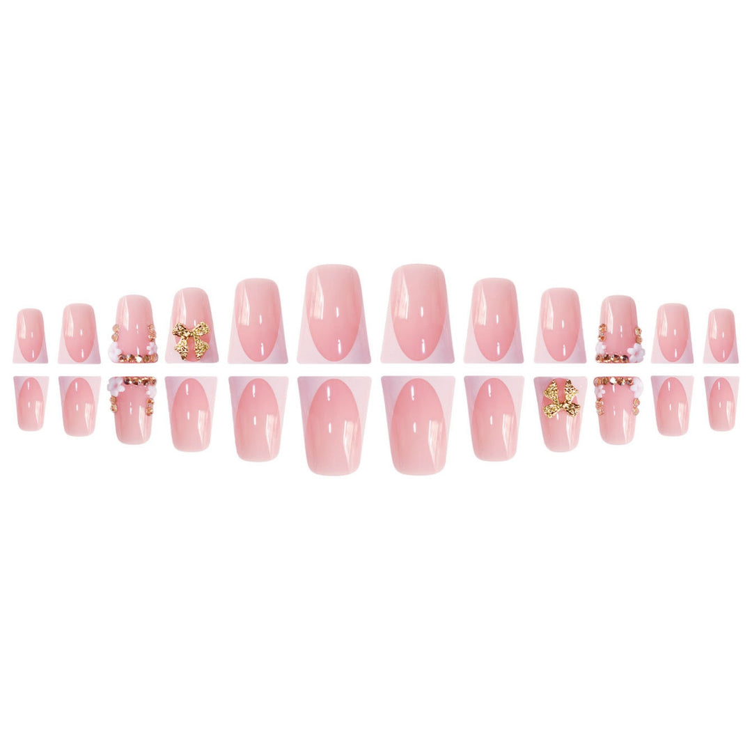Decorative Nail Art with Glittering Bow Stornfield