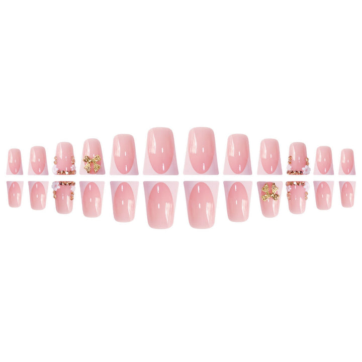 Decorative Nail Art with Glittering Bow Stornfield