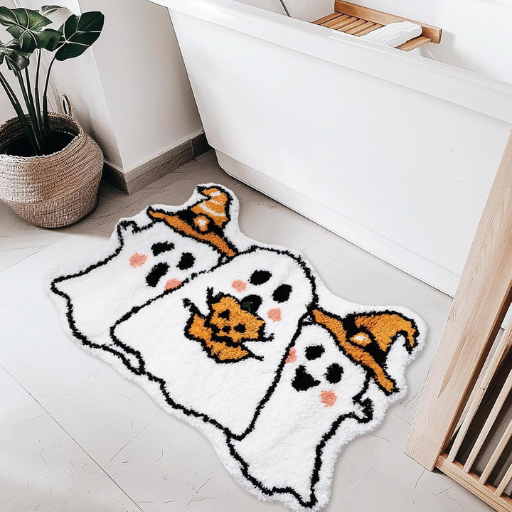 Halloween-Themed Ghost Bath Mat Stornfield