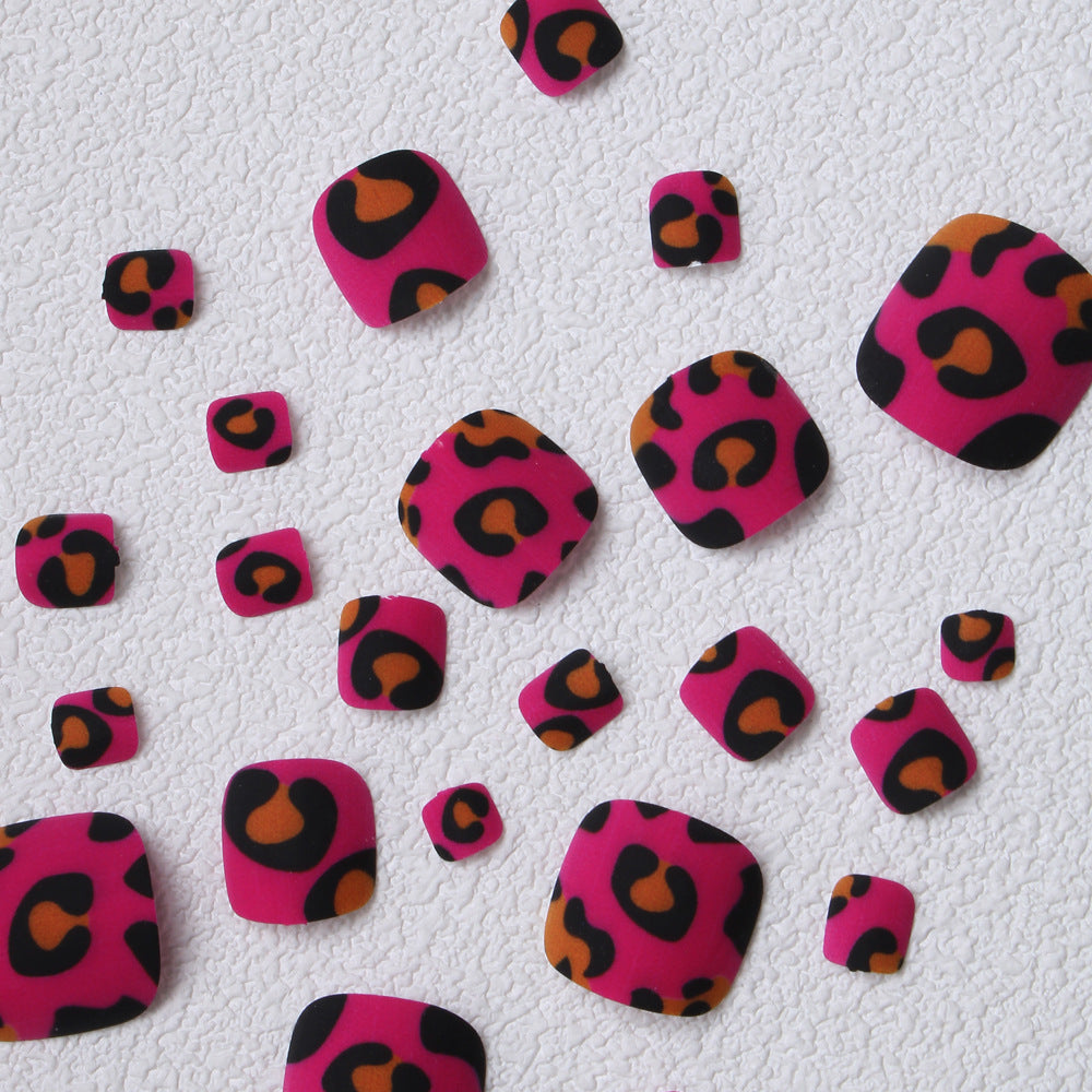 Playful Leopard Print Press-On Toenails Stornfield