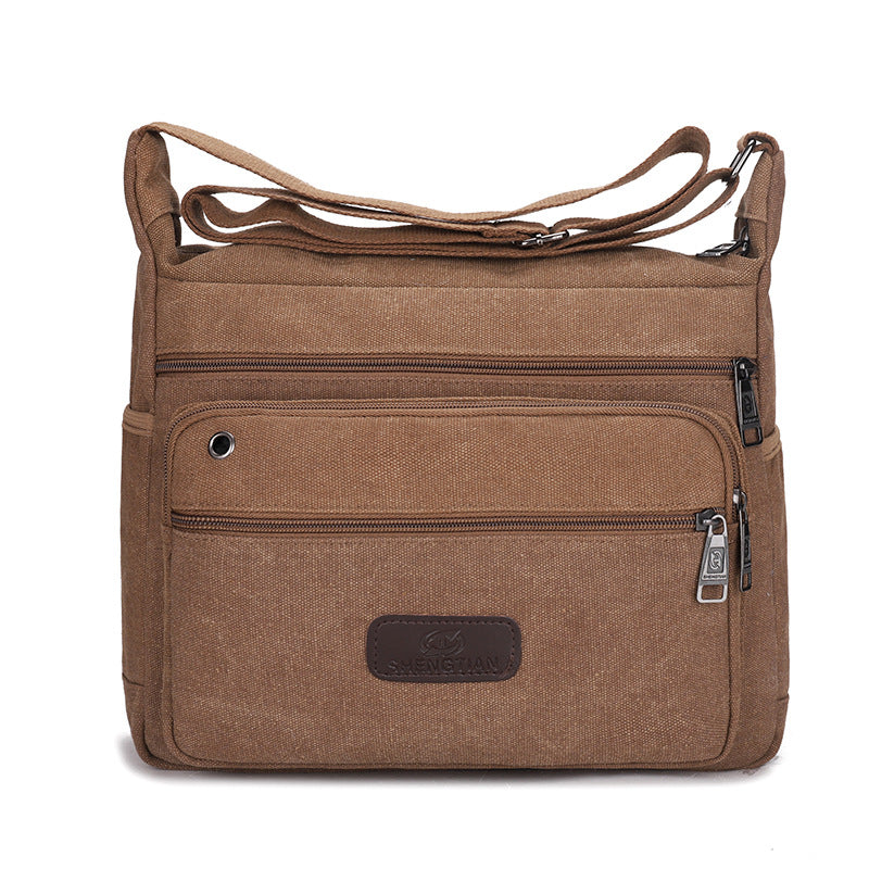 Versatile Canvas Messenger Bag