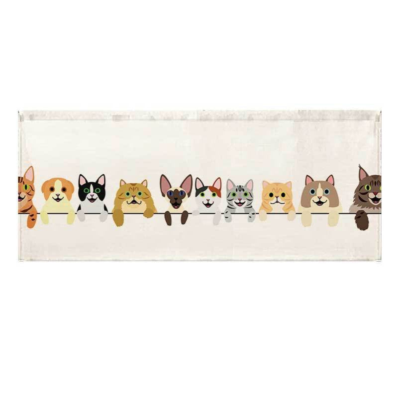 Printed Succulent Watercolor Runner Rug Mat for Kitchen and Entry
