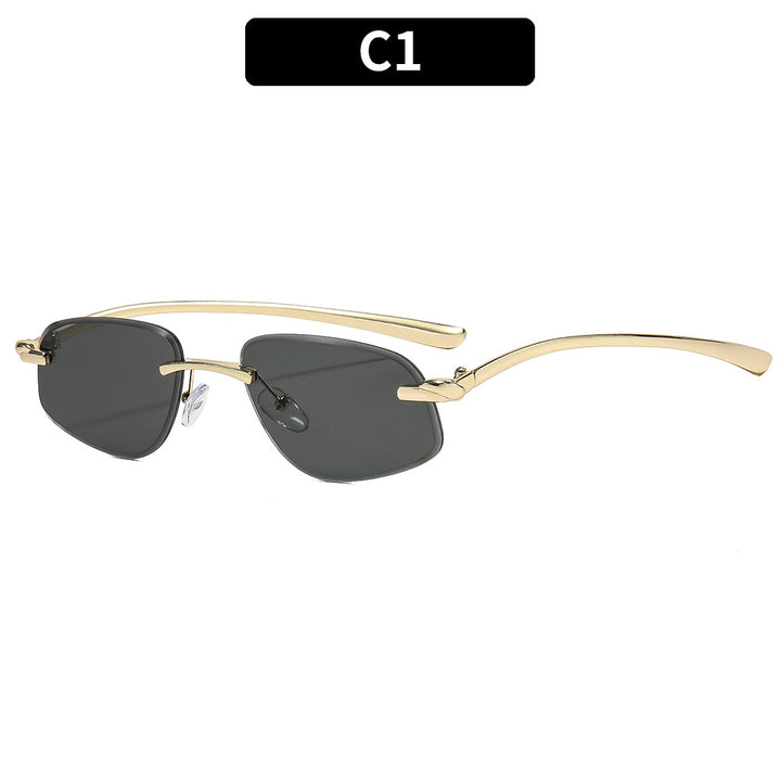 Sleek Minimalist Rectangle Sunglasses