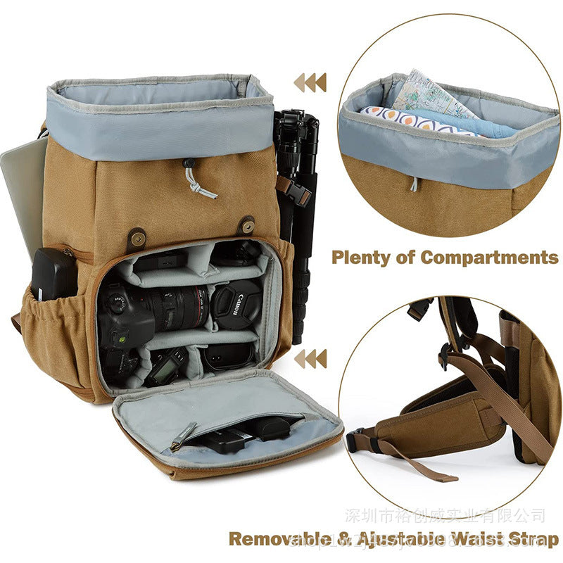 Vintage Canvas Travel Backpack Stornfield