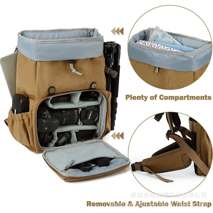 Vintage Canvas Travel Backpack Stornfield