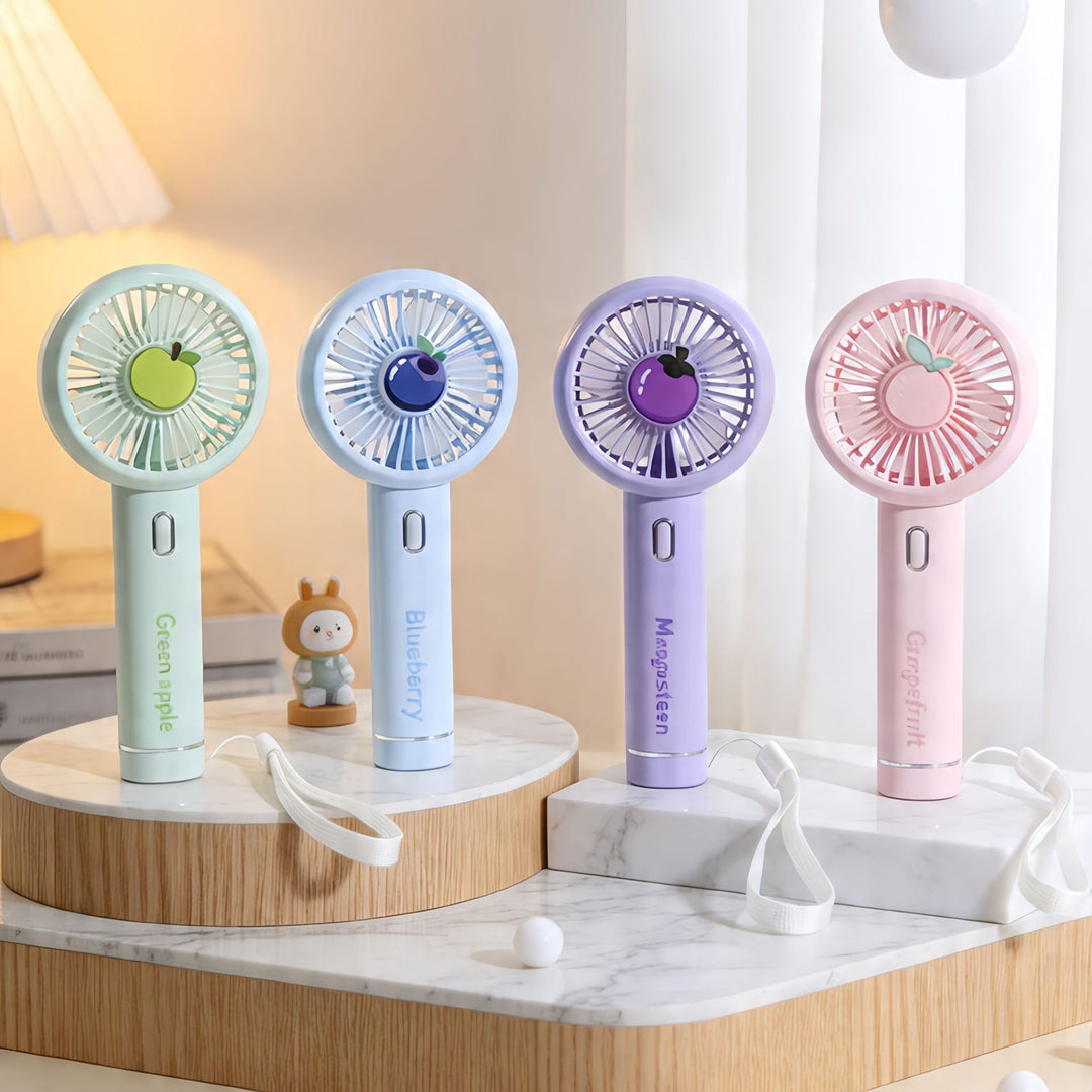 Ladies portable USB hand fan with ergonomic grip and variable speed control Stornfield