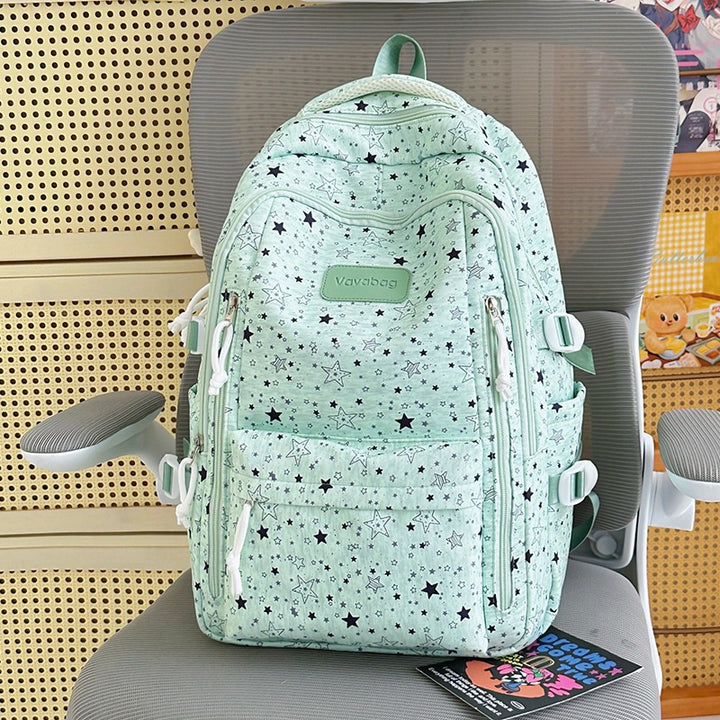 Lightweight Star-Patterned Backpack Stornfield