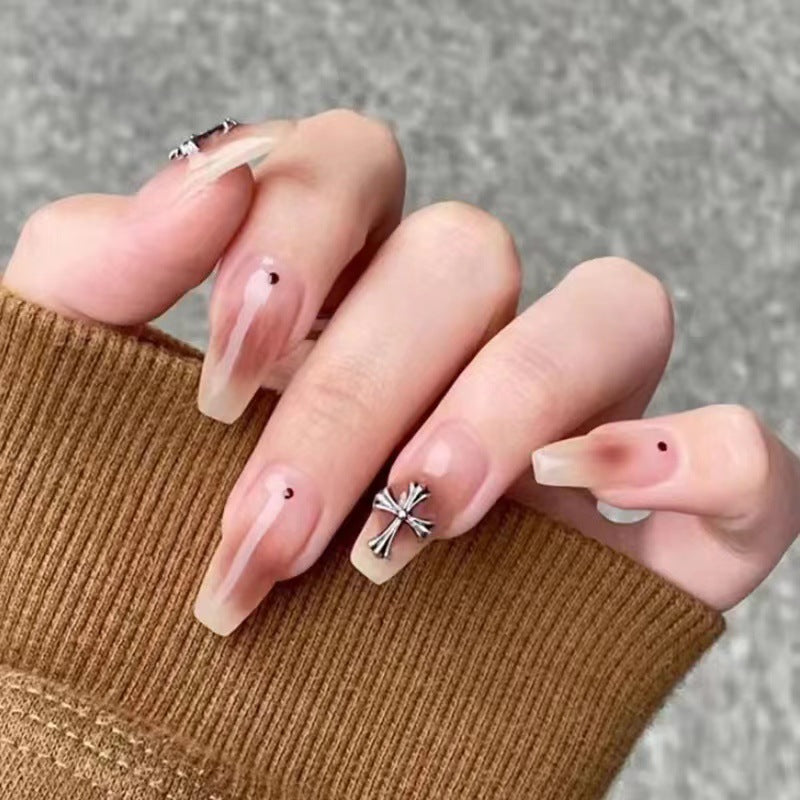 Artificial nail set with glamorous 3D decorations Stornfield
