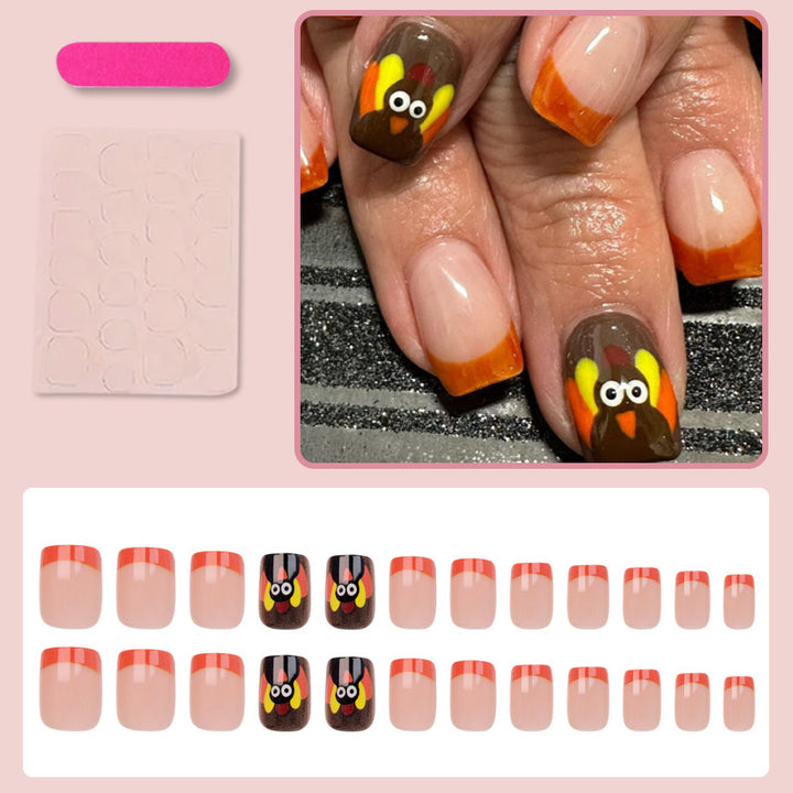 Artificial Nail Set with Festive Designs Stornfield