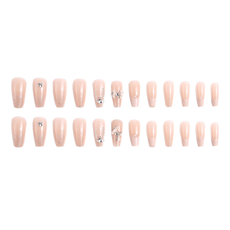 Glamorous artificial nails with glitter design Stornfield