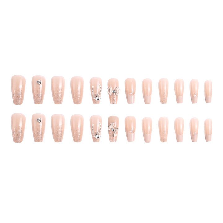 Glamorous artificial nails with glitter design Stornfield