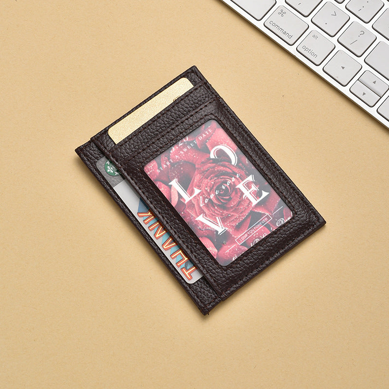 Premium Textured Leather Card Holder Stornfield