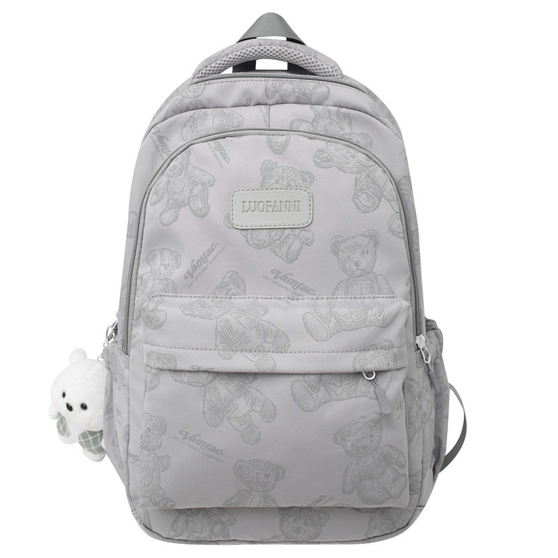 Backpack Made of Durable Nylon with Cute Bear Pattern Stornfield