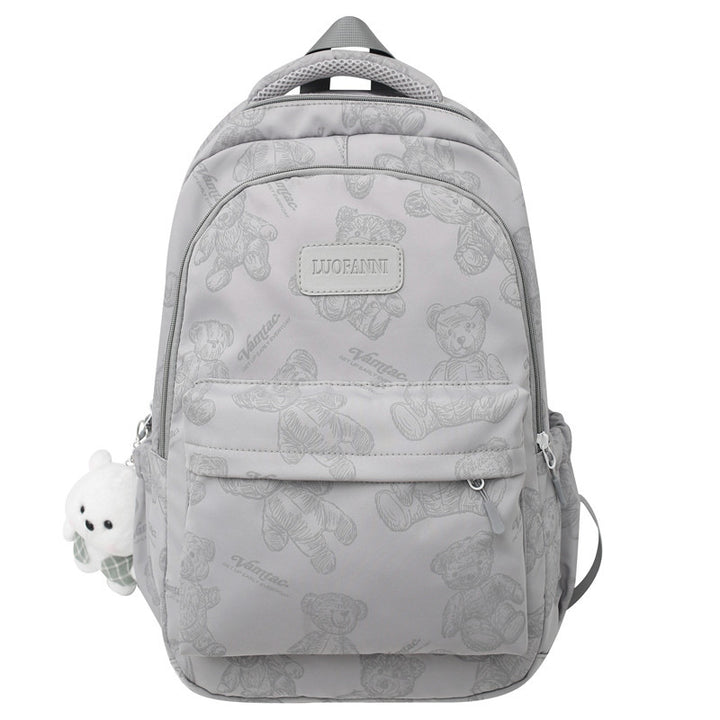 Backpack Made of Durable Nylon with Cute Bear Pattern Stornfield
