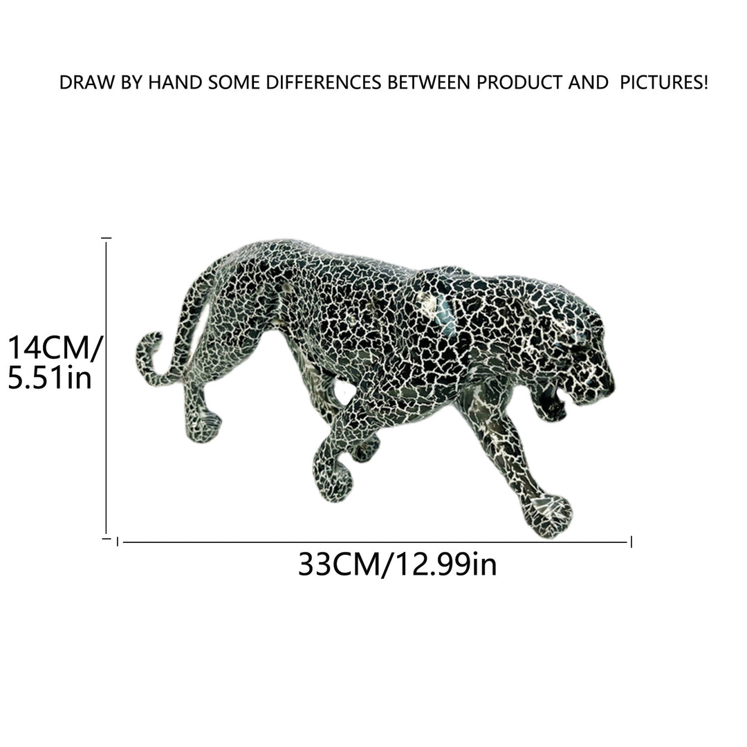 Decorative leopard figure made of resin Stornfield