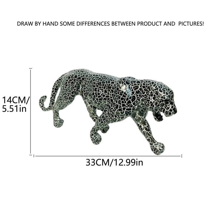 Decorative leopard figure made of resin Stornfield