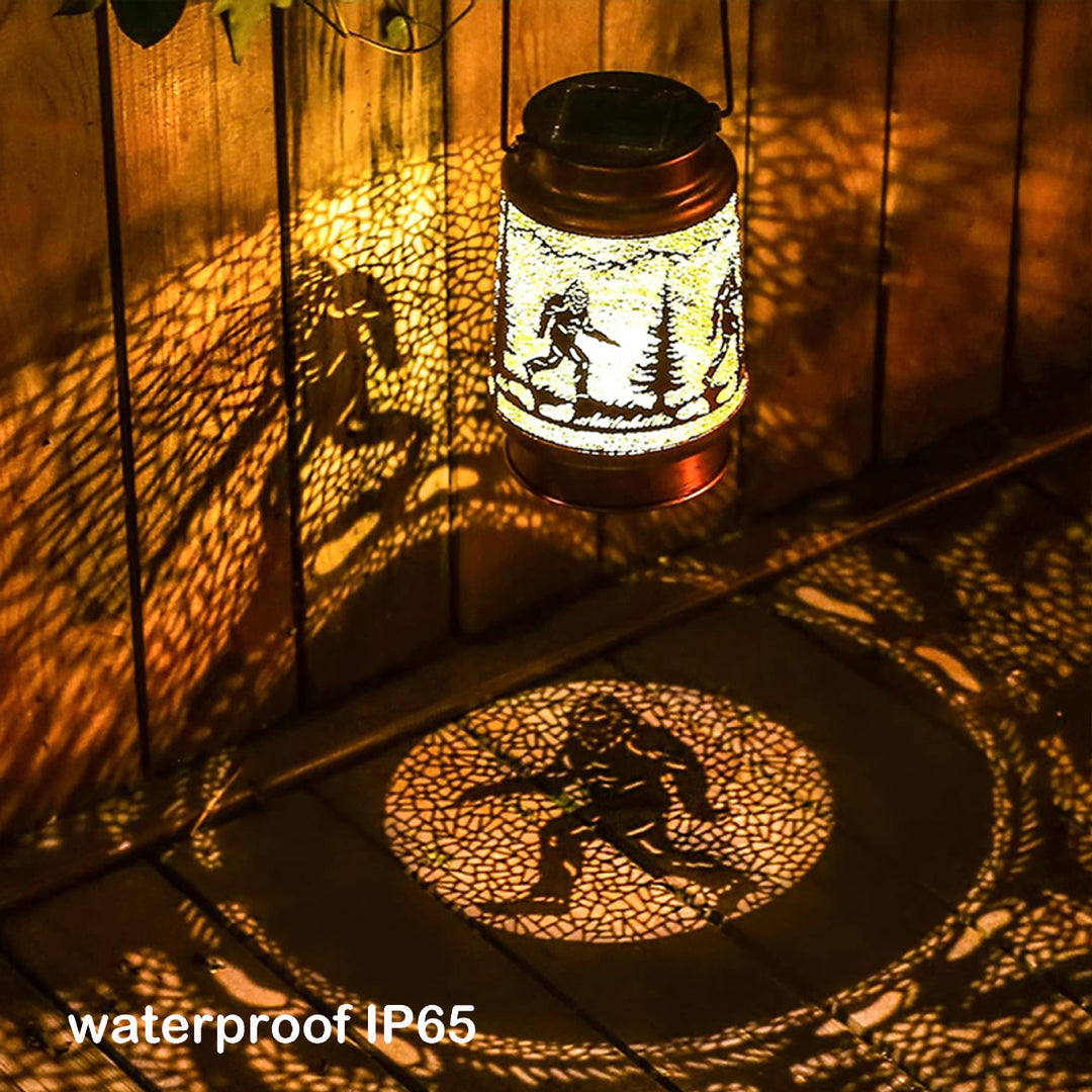 Intricate Metal Shadow Projection Table Lamp With Rechargeable LED Stornfield