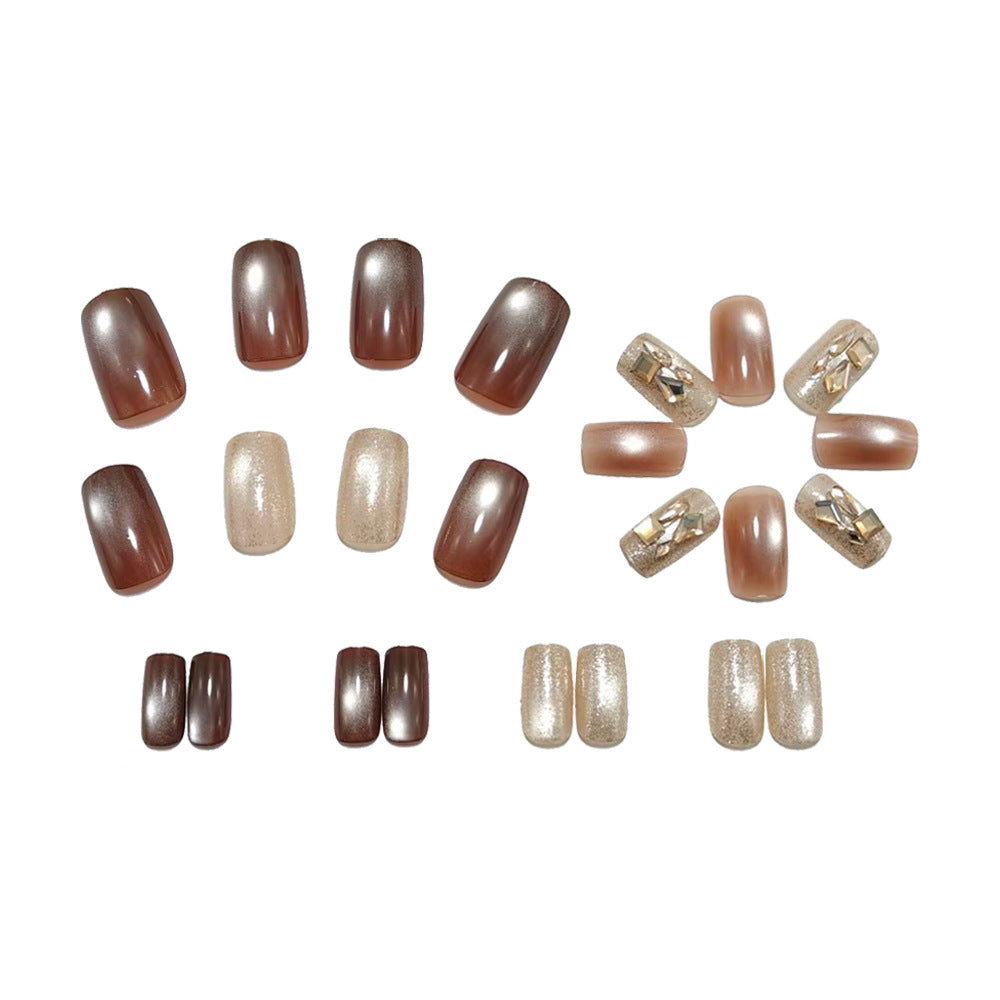 Artificial nails with luxurious glitter finish Stornfield