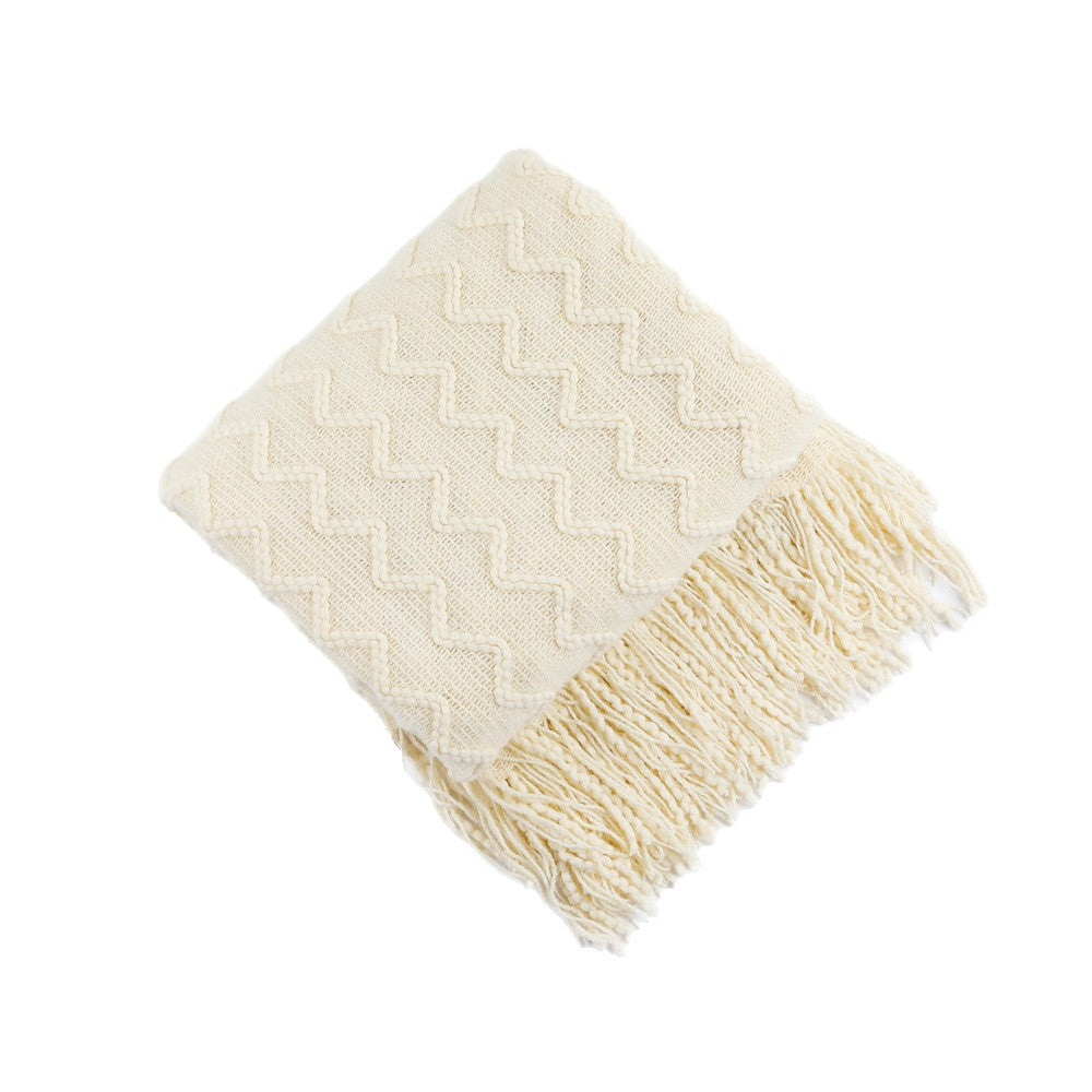 Cozy Knitted Throw Blanket