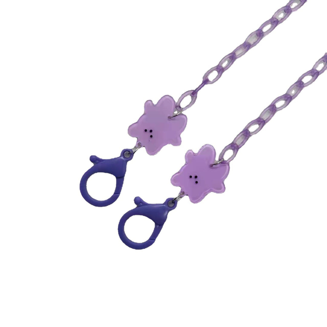 Playful glasses holder chain with floral motif Stornfield