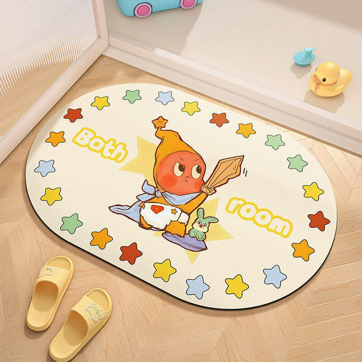 Cute Cartoon Character Welcome Mat