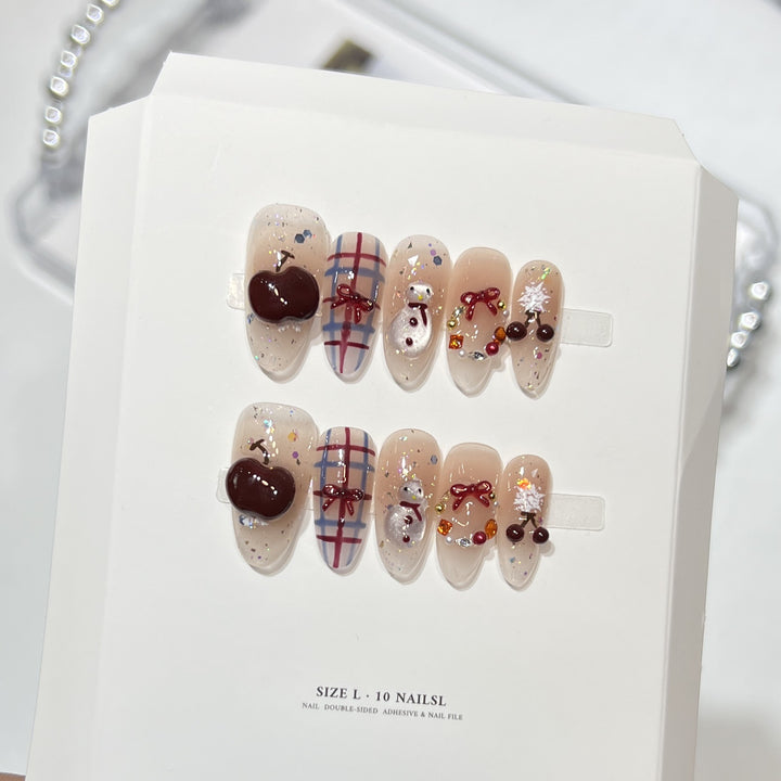 Themed Press-On Nail Art Set with Hello Kitty Designs Stornfield