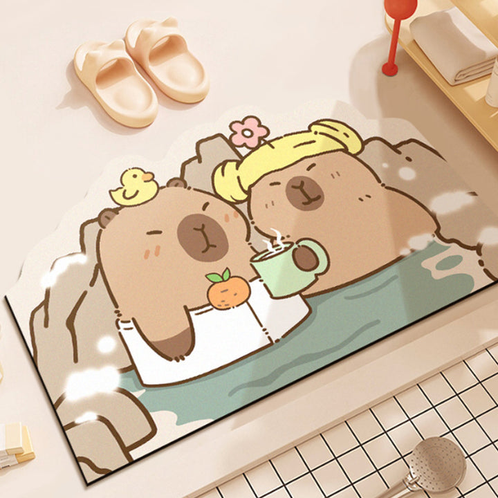 Cute Cartoon Character Bath Mat Decor