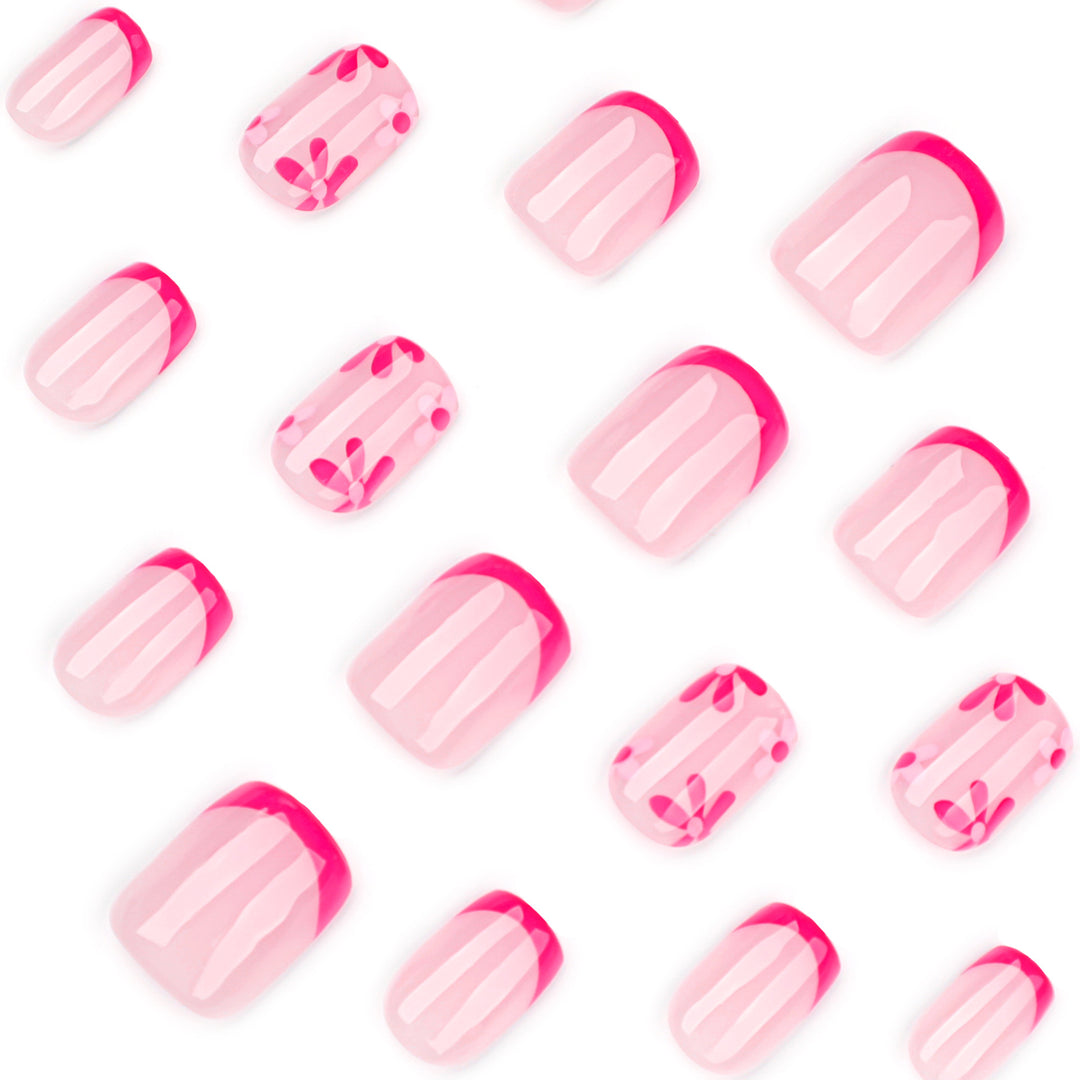Artful Nail Extensions with Blooming Design Stornfield
