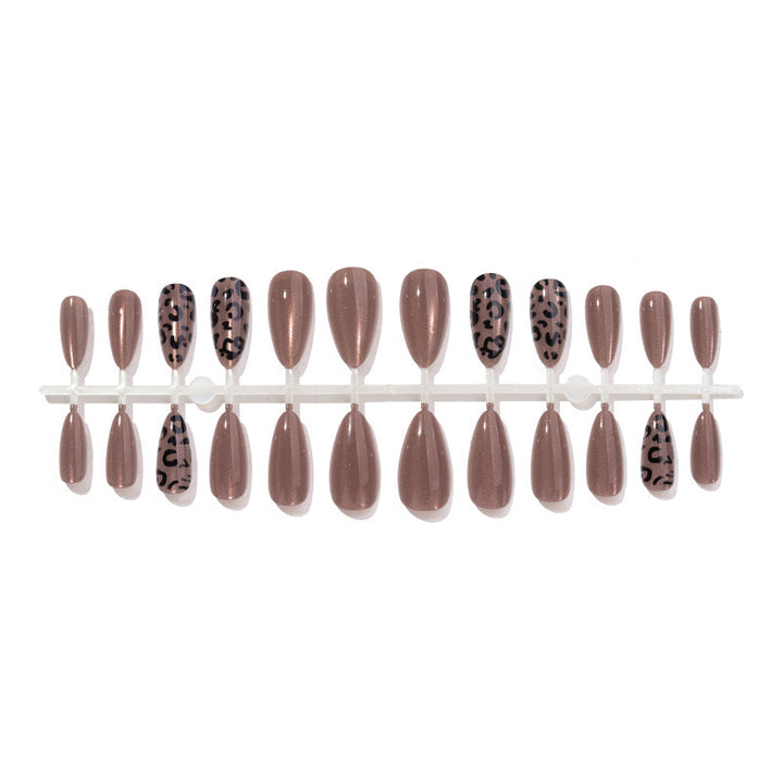 Creative nail art set with modern leopard accents Stornfield