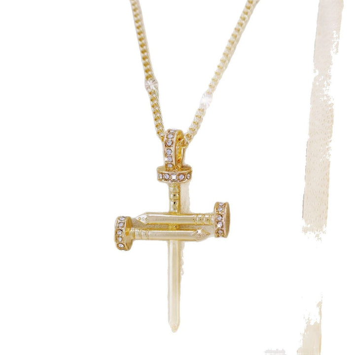 Luxurious Gemstone Embellished Cross Pendant Necklace Stornfield