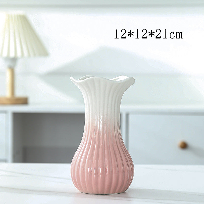 Elegant Floral Design Ceramic Vase Stornfeild