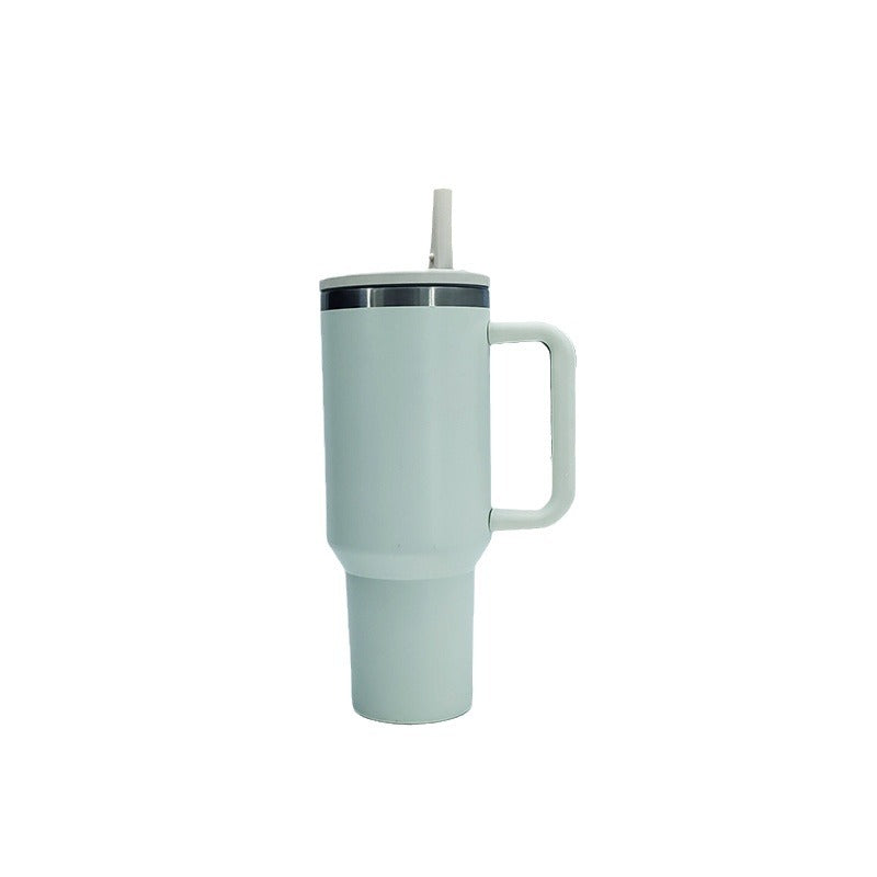 Women's insulated mug with sturdy handle and straw Stornfield