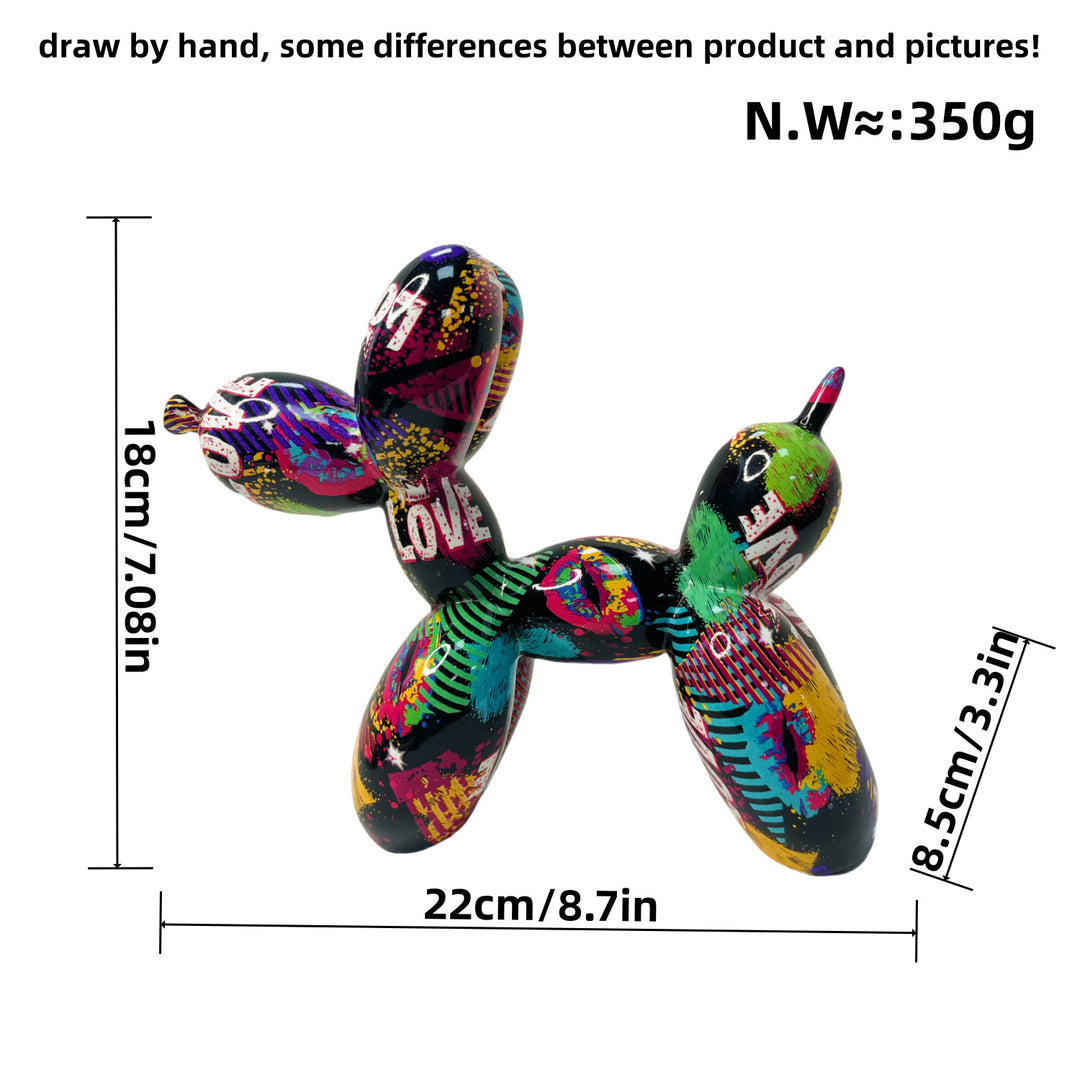 Colorful Balloon Dog Sculpture Stornfield