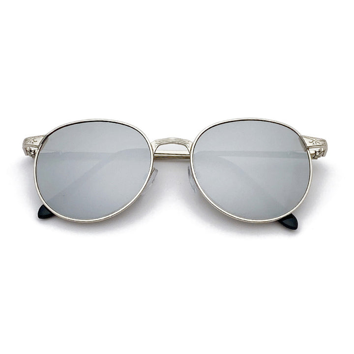Fashionable sunglasses with round frame and intricate design Stornfield