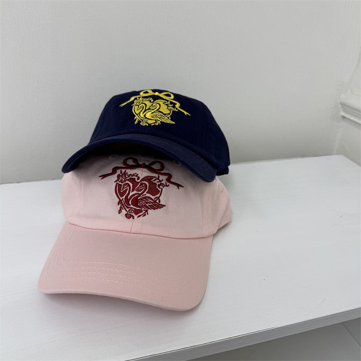 Women's Embroidered Swan-Themed Baseball Cap Stornfield