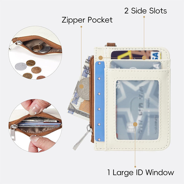 Elegant and Compact Wallet with Zipper and Wrist Strap Stornfield