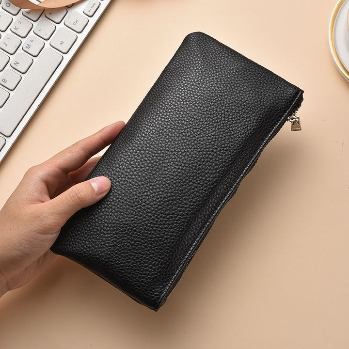 Premium Leather Zippered Pencil Case Stornfield