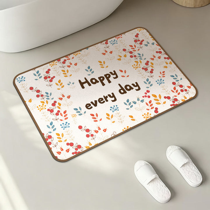 Inspirational Quote Bath Mat