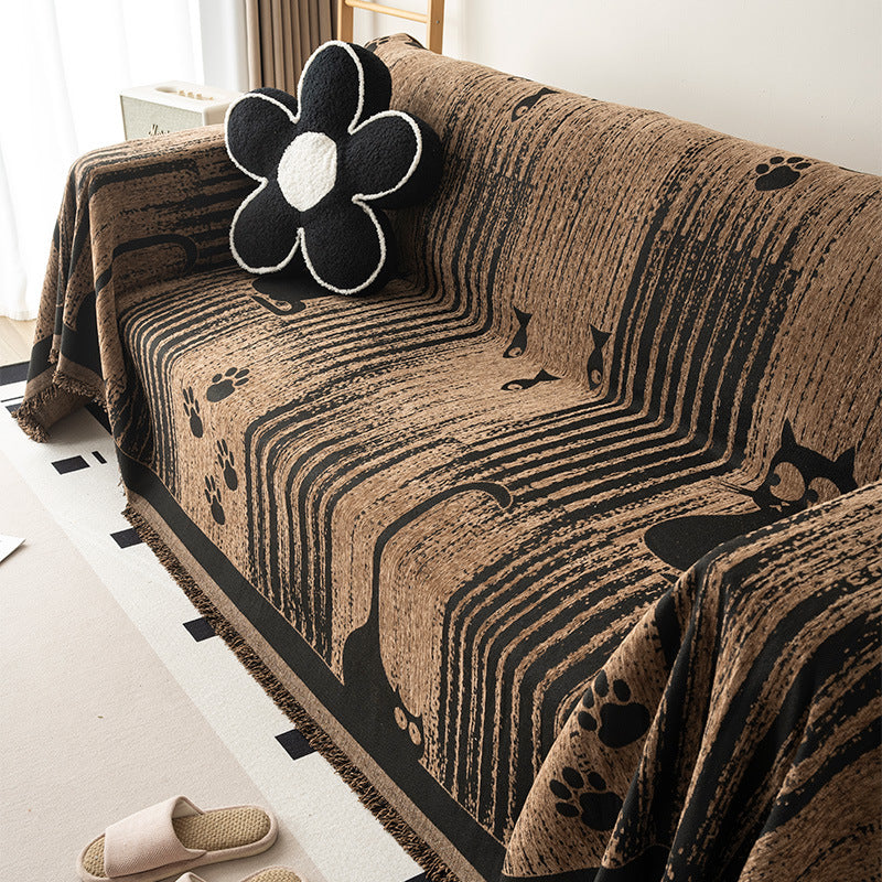 Cozy Floral Pattern Throw Blanket