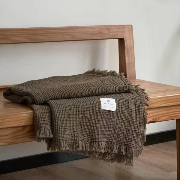 Women's cozy waffle textured blanket Stornfield