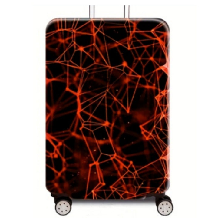 Women Hard Shell Travel Suitcase with Futuristic Network Design Stornfield