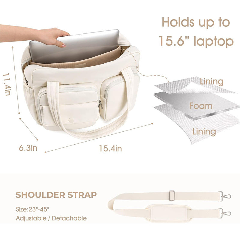 Multifunctional everyday bag with external compartments Stornfield