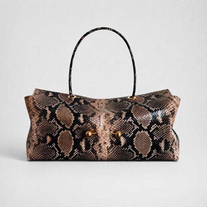 Elegant Crocodile Texture Shoulder Bag