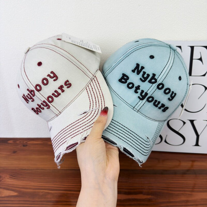 Women's Distressed Adjustable Baseball Cap Stornfield
