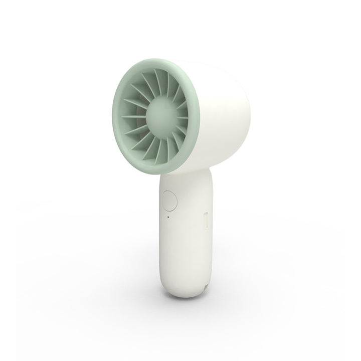 Unisex portable hand fan with closed turbine fan, quiet operation and rechargeable battery Stornfield
