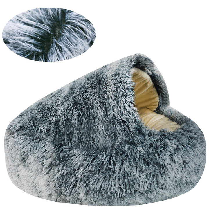 Cozy Soft  Hideaway  Dog Bed